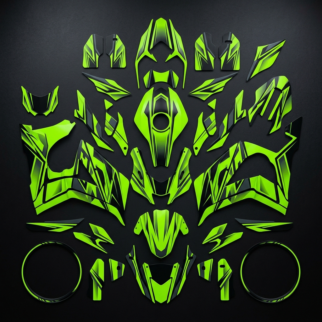 GritShift Custom Decal Kit - Neon Series