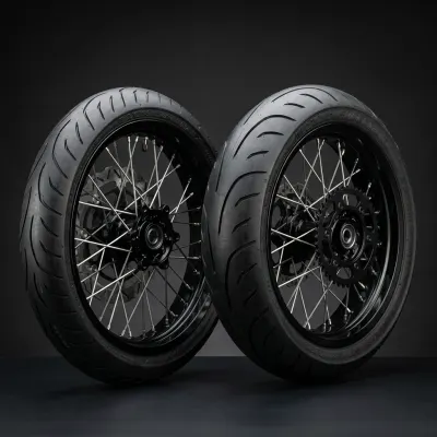Warp 9 17" Supermoto Wheel Set